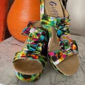 👣Vibrant Multicolor Women's Platform Shoes